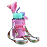 قمقمه کودک طرح لبوبو حجم 500 میل نی دار و بنددار